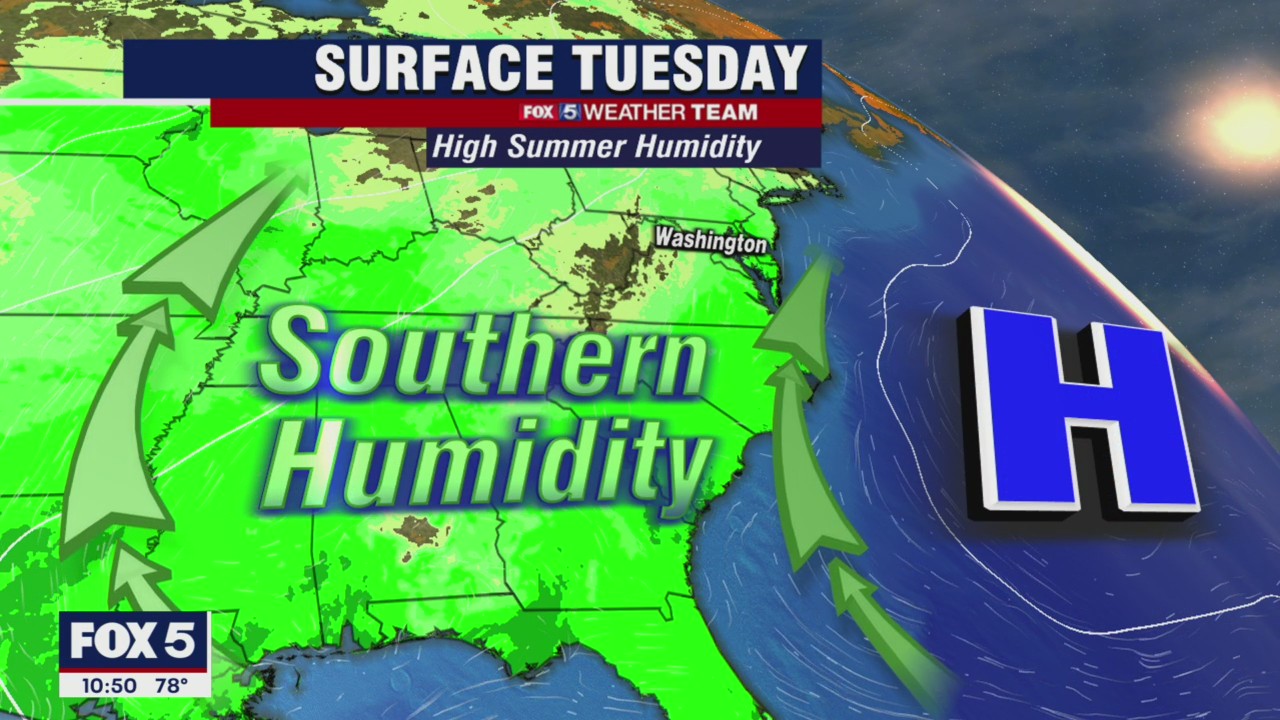 FOX 5 weather forecast at 10