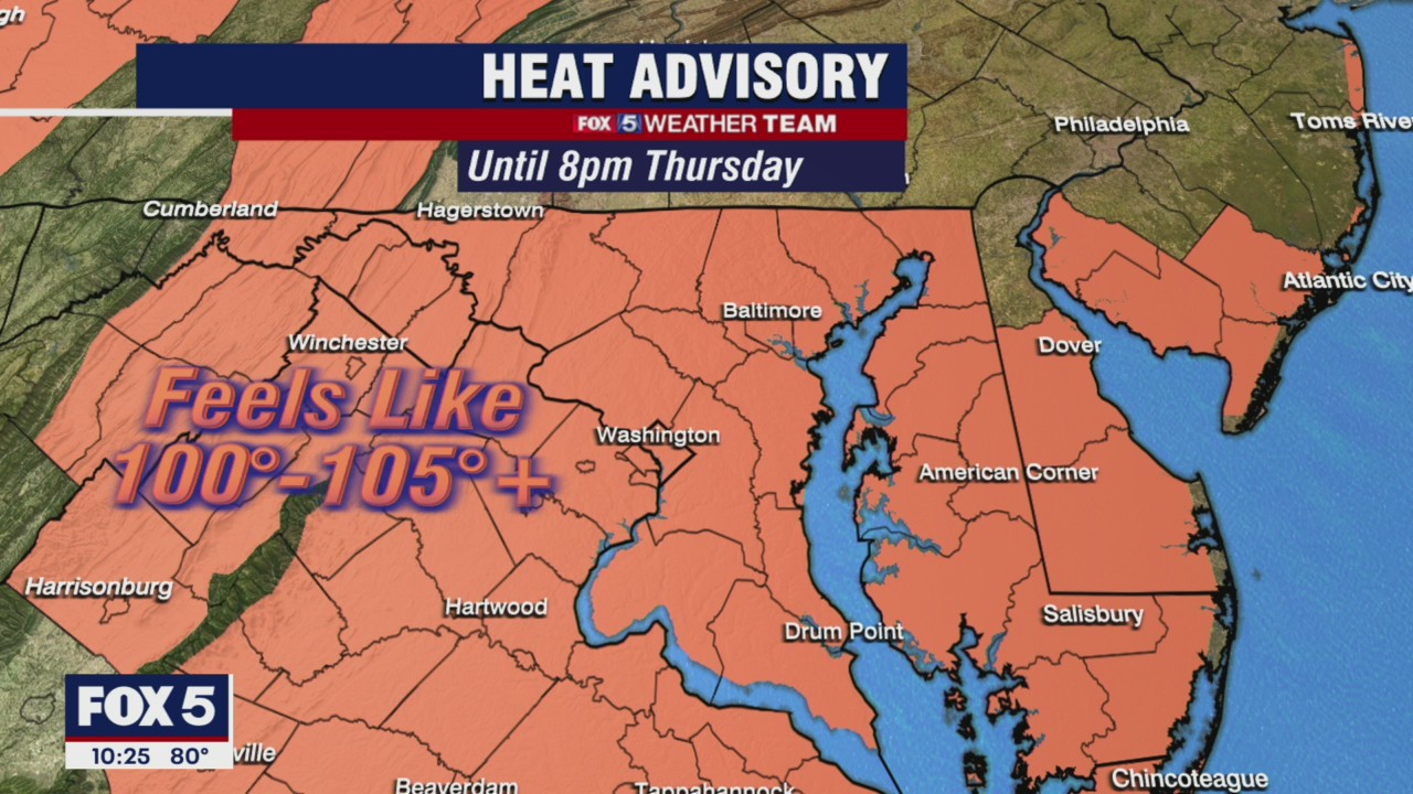 FOX 5 Weather forecast for Thursday, August 12