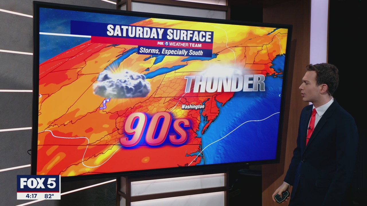 FOX 5 Weather forecast for Friday, August 13