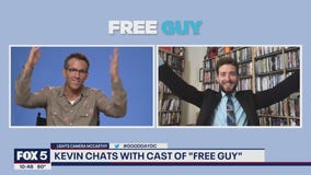Ryan Reynolds and stars from Free Guy