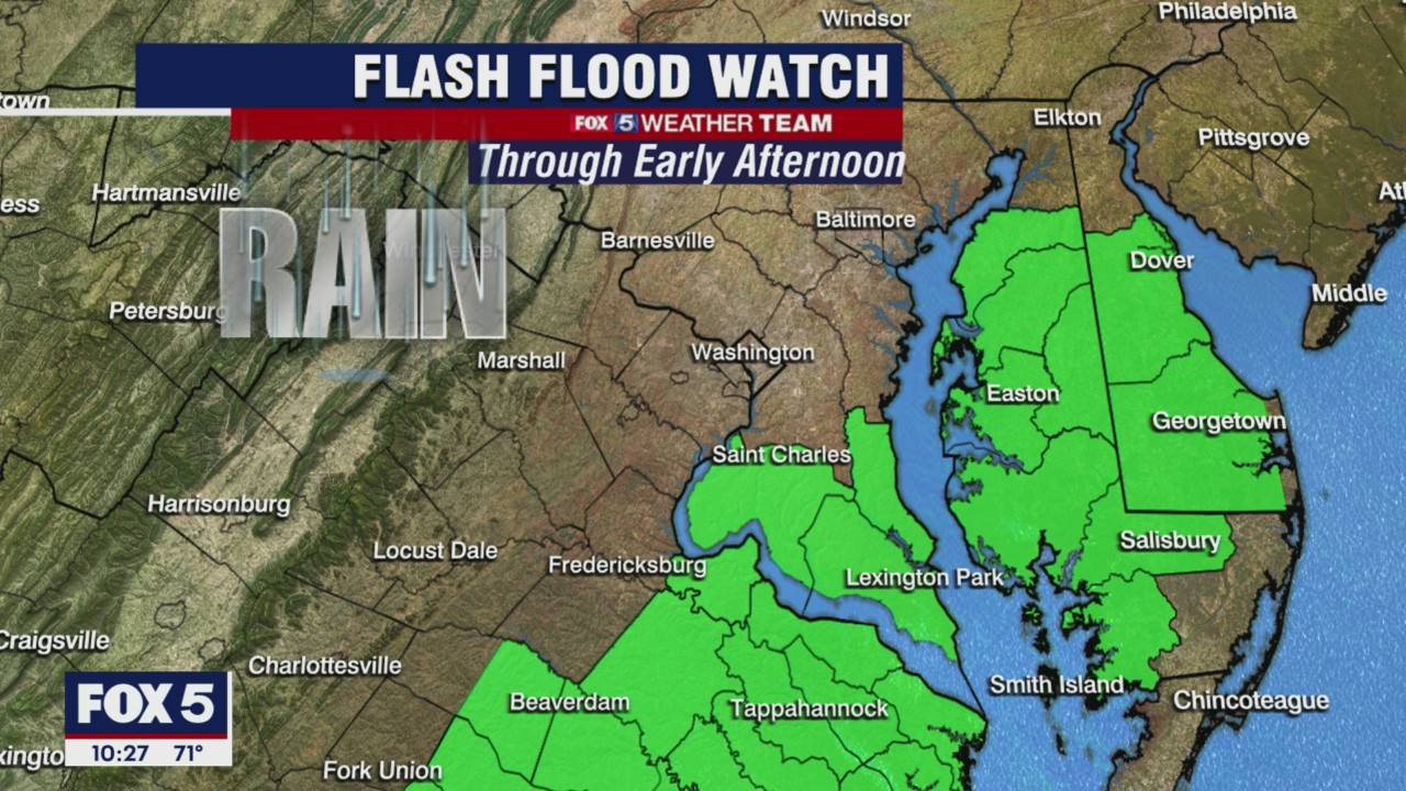 FOX 5 Weather forecast for Friday, August 20