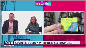 Kevin talks to the 'He's All That' cast
