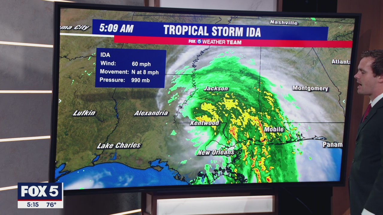 FOX 5 Weather forecast for Monday, August 30