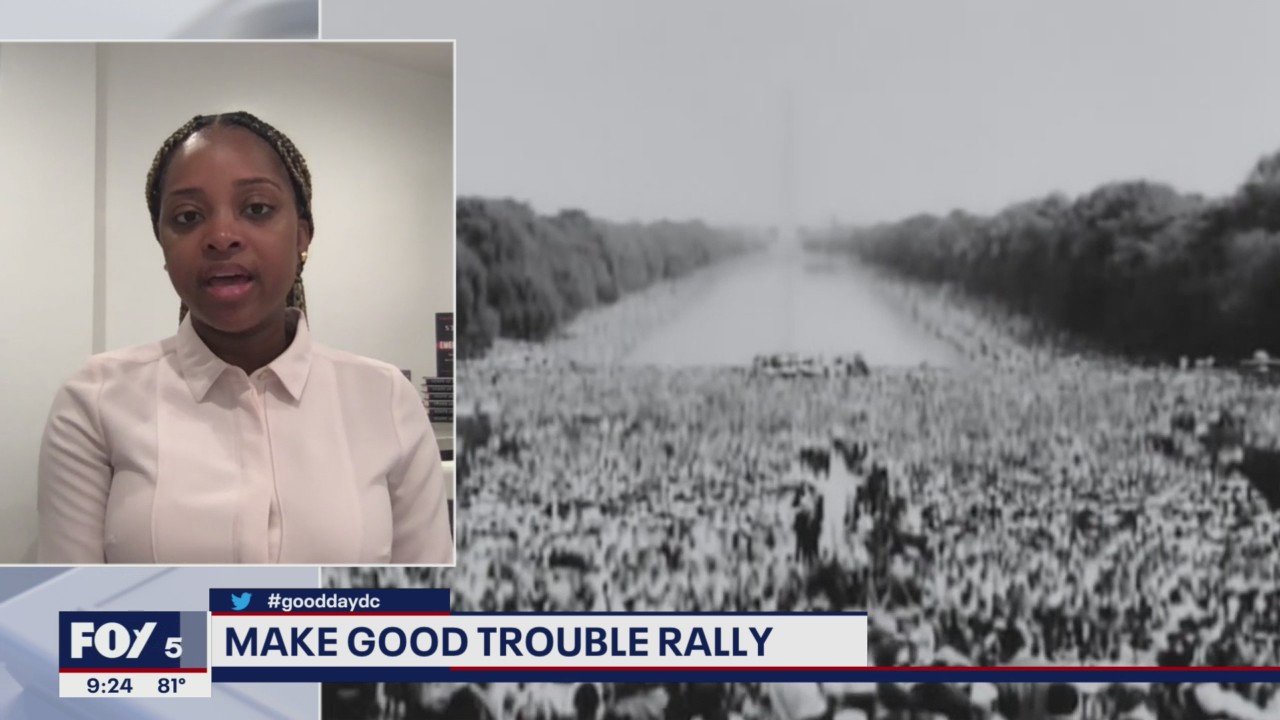 Make Good Trouble Rally for voting rights taking place in DC