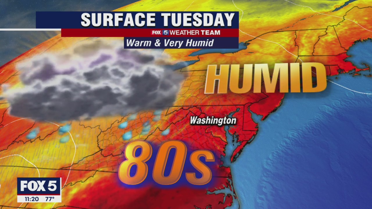 FOX 5 weather forecast at 11