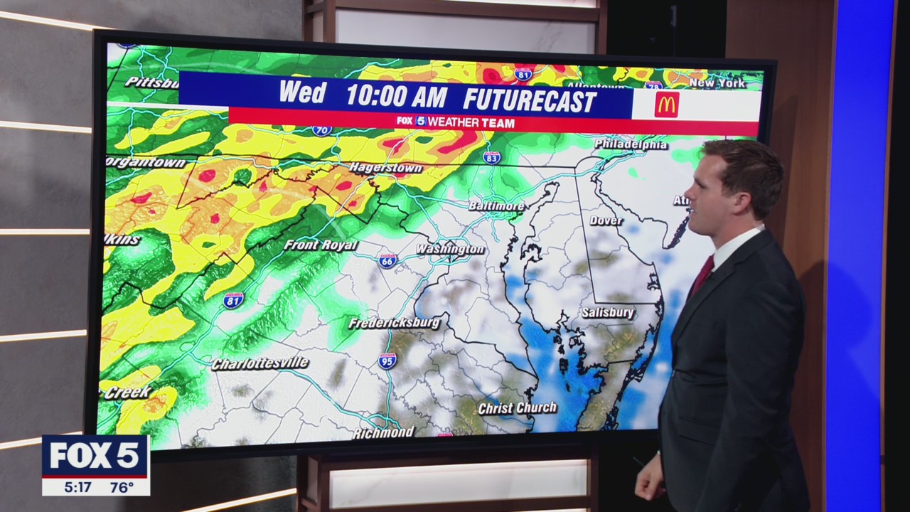 FOX 5 Weather forecast for Wednesday, September 1