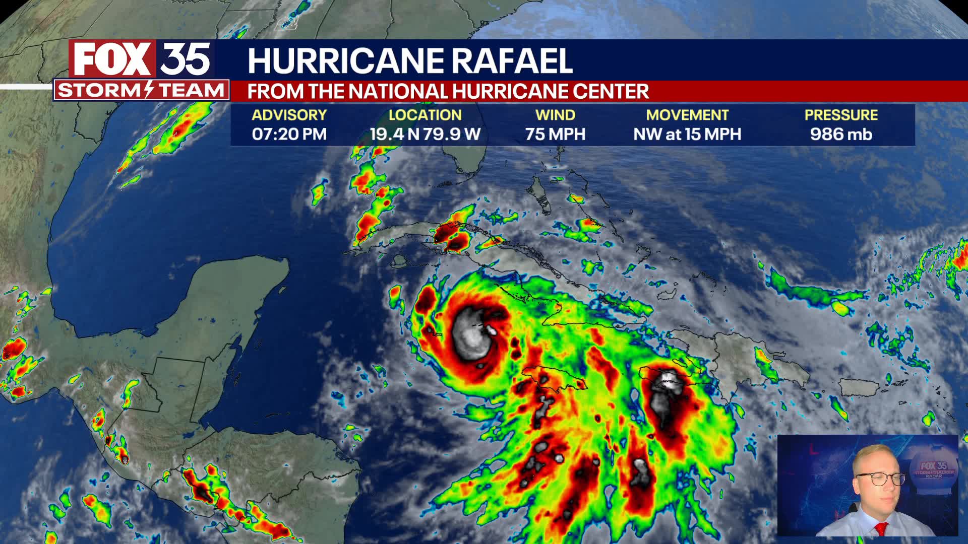 Tropics update: Rafael becomes Cat. 1 hurricane in Caribbean