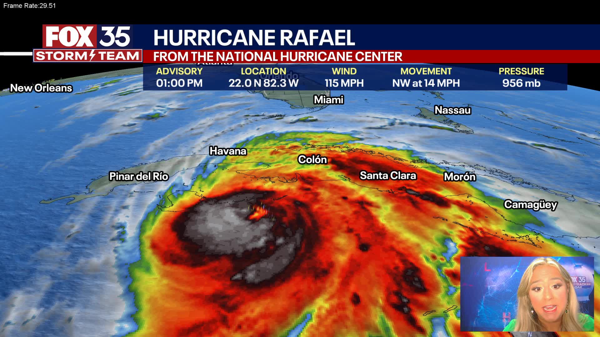 Tropics update: Rafael becomes major Cat. 3 hurricane