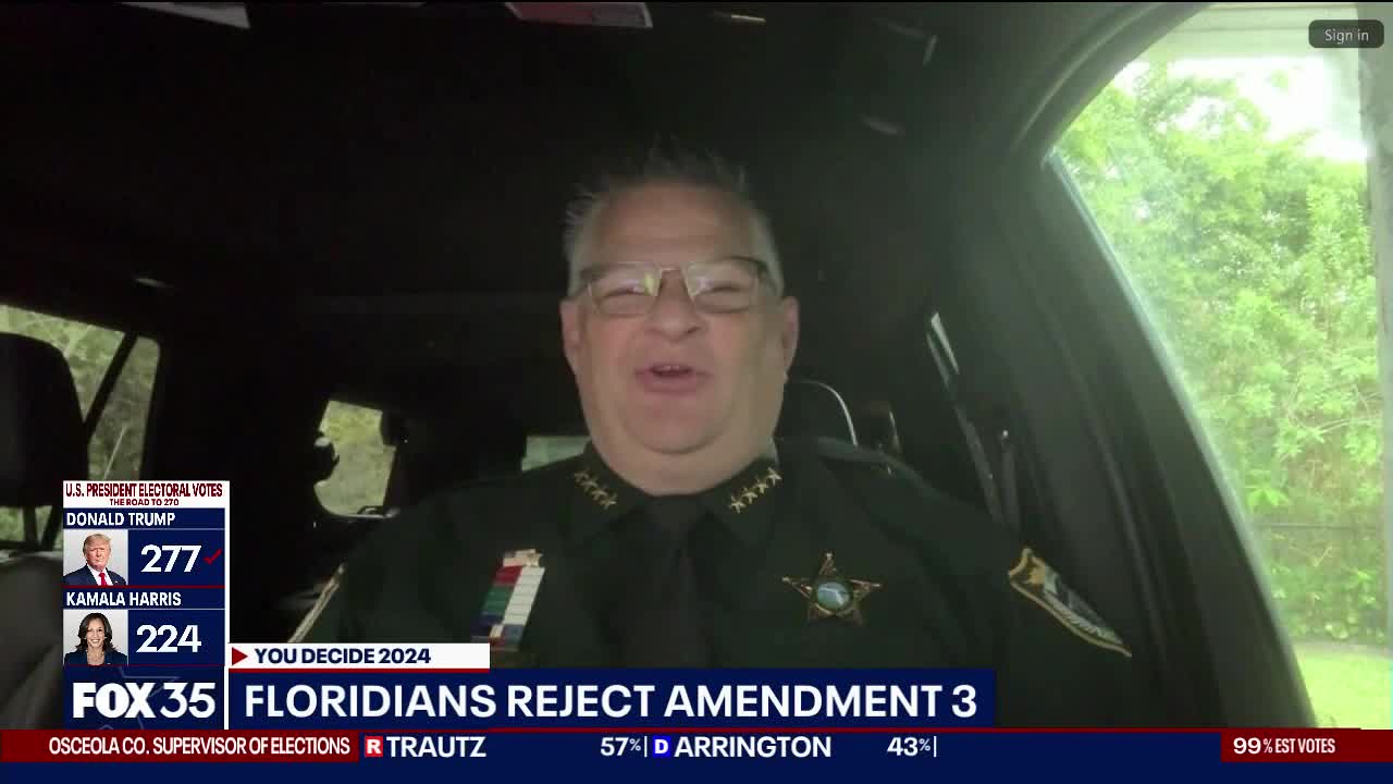 Amendment 3 fails: Florida Sheriff Wayne Ivey reacts