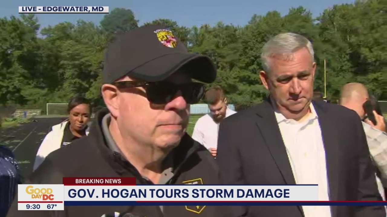 Maryland Gov. Larry Hogan tours storm damage | FOX 5 DC