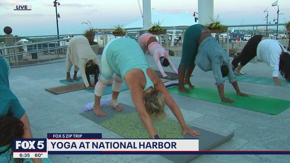 FOX 5 Zip Trip Finale National Harbor: Yoga at the Plaza