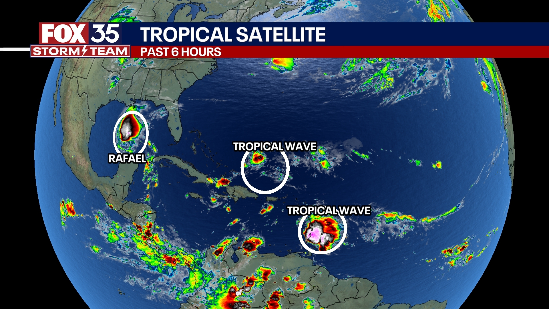 Hurricane Rafael lingers in Gulf of Mexico