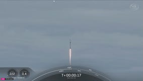 SpaceX Falcon 9 launch satellite into space