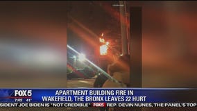 14 NYPD officers, 8 civilians injured in Bronx apartment fire