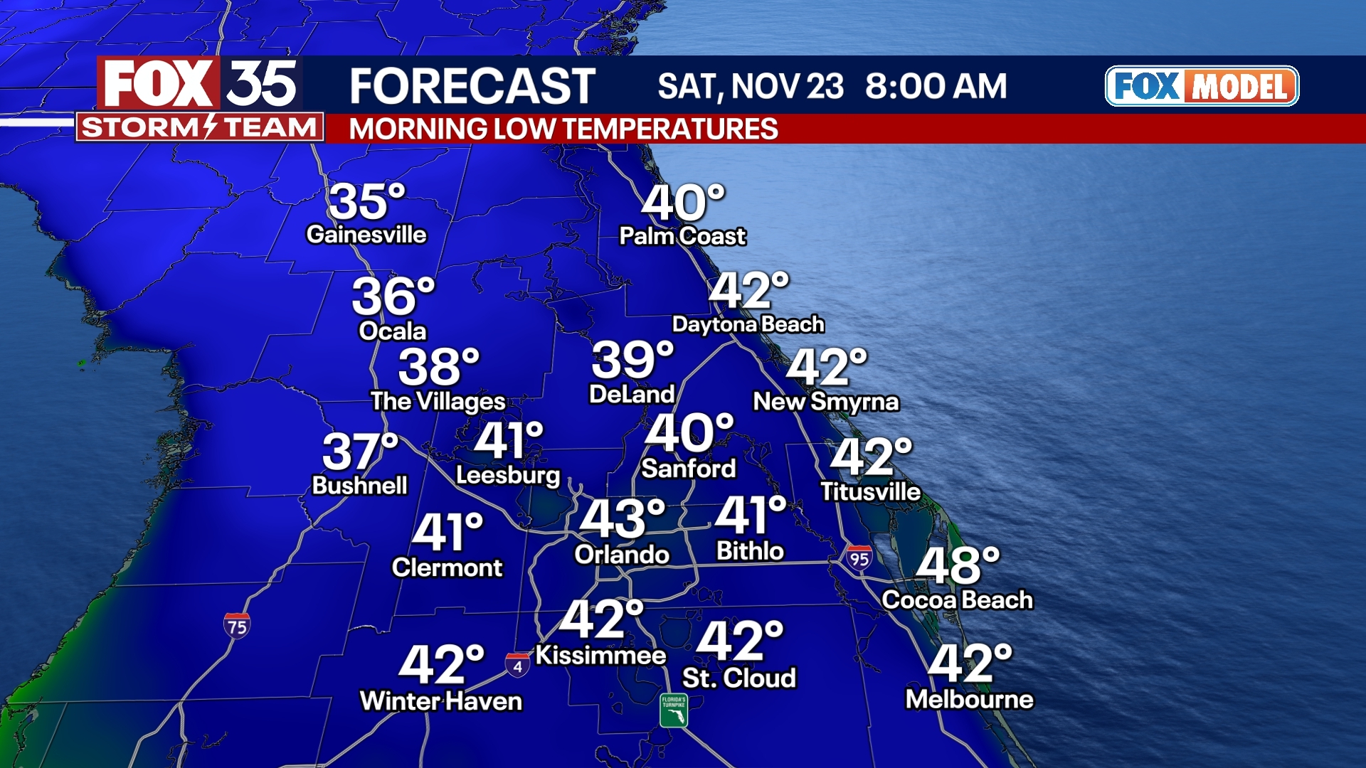 Orlando Weather Forecast: Friday Nov. 22nd