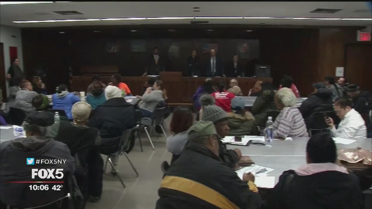 NYCHA residents express frustrations over living conditions at town hall in East Village