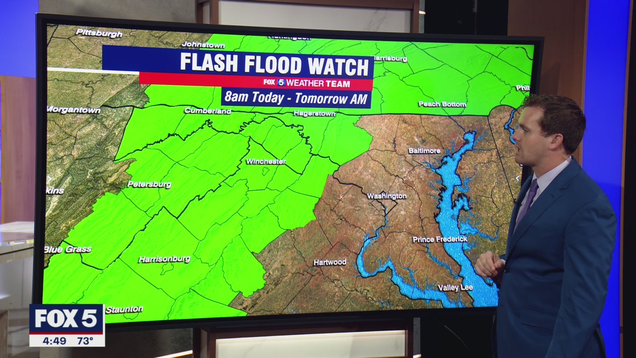 FOX 5 Weather forecast for Wednesday, September 22