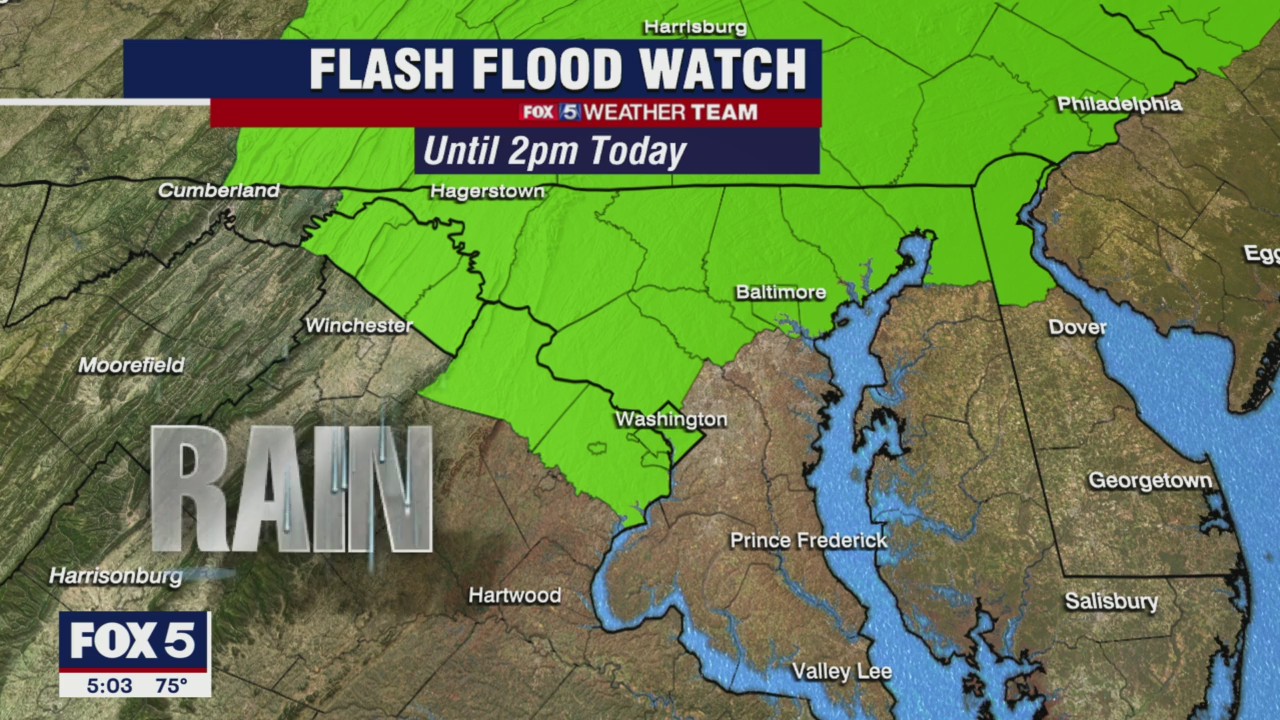 FOX 5 Weather forecast for Thursday, September 23