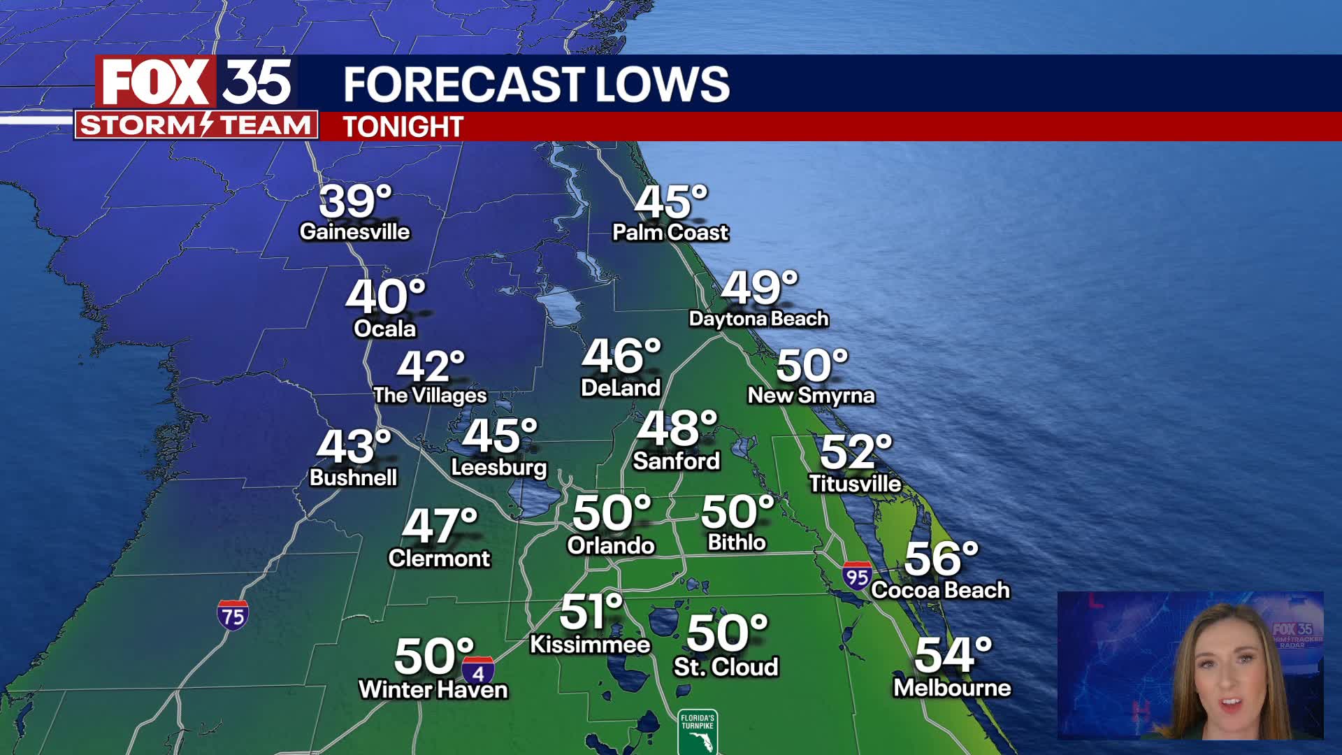 Orlando Forecast: Friday Night, November 29th