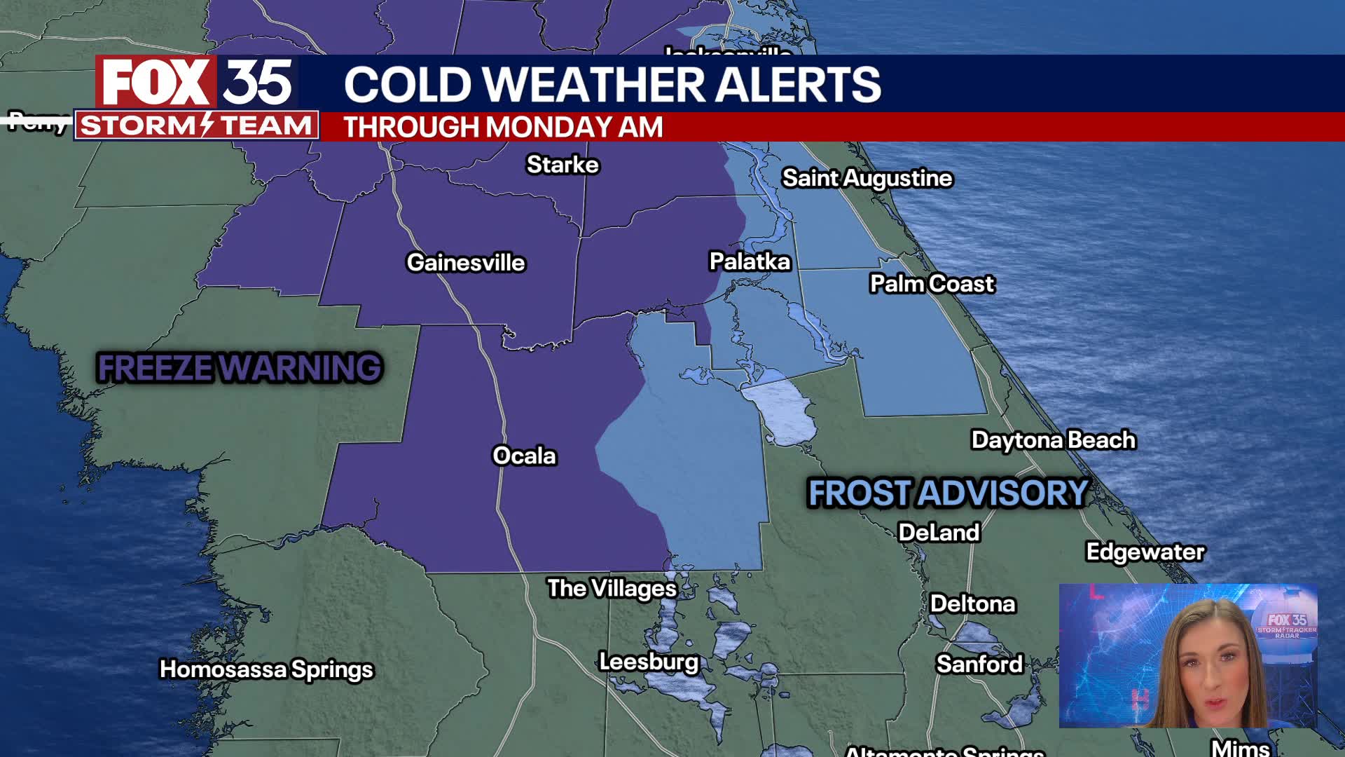 Orlando Forecast: Sunday Night, December 1st