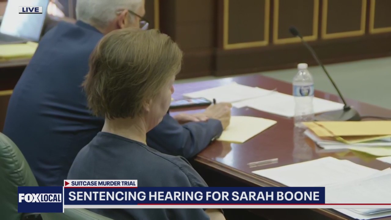 Sarah Boone sentenced to life in boyfriend's suitcase murder