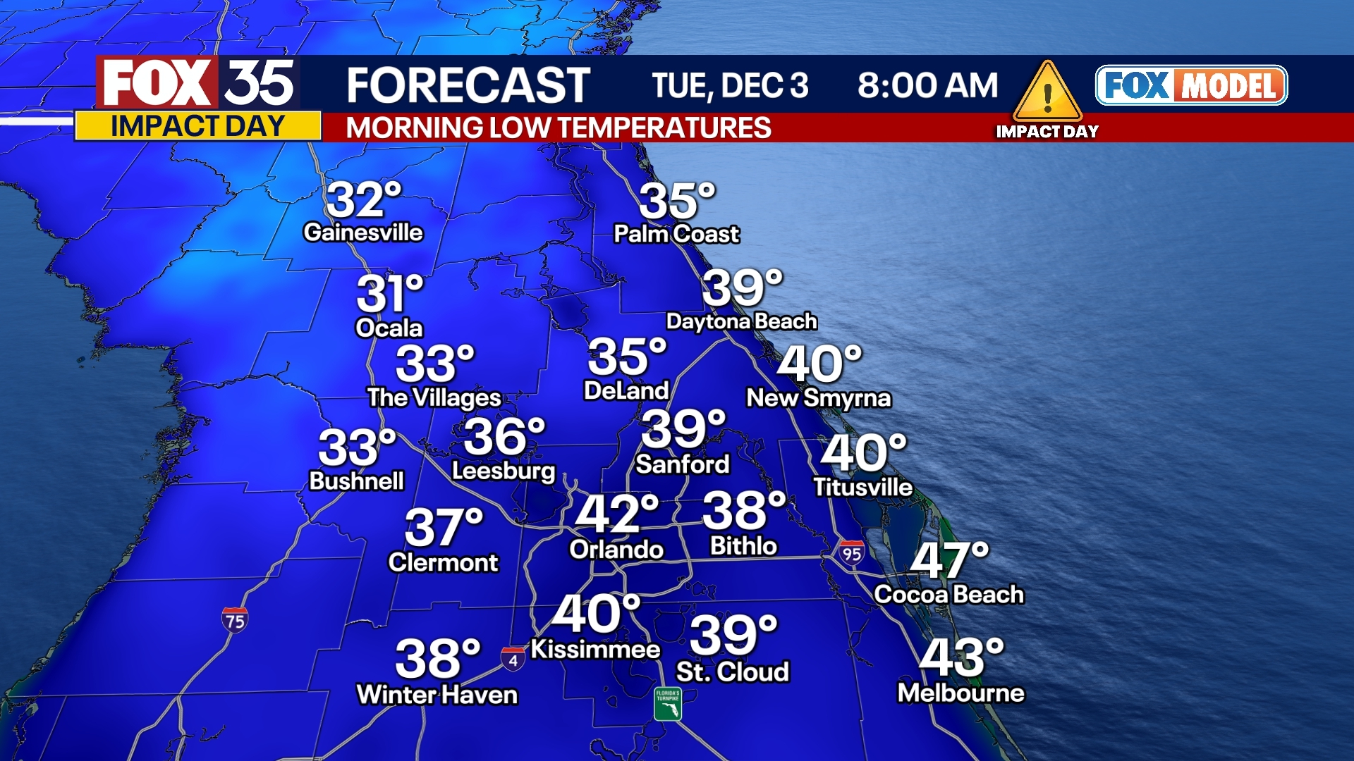 Orlando Forecast: December 2nd, 2024