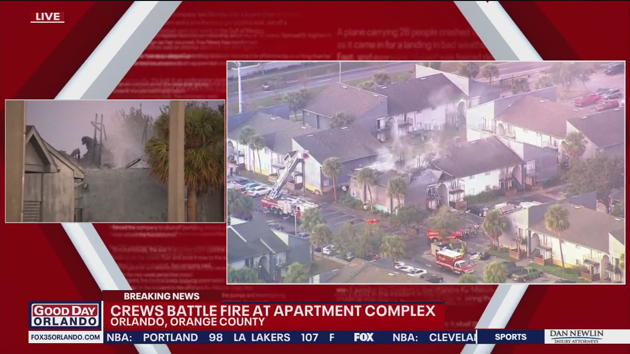 Fire breaks out at Orange County apartment complex | FOX 35 Orlando
