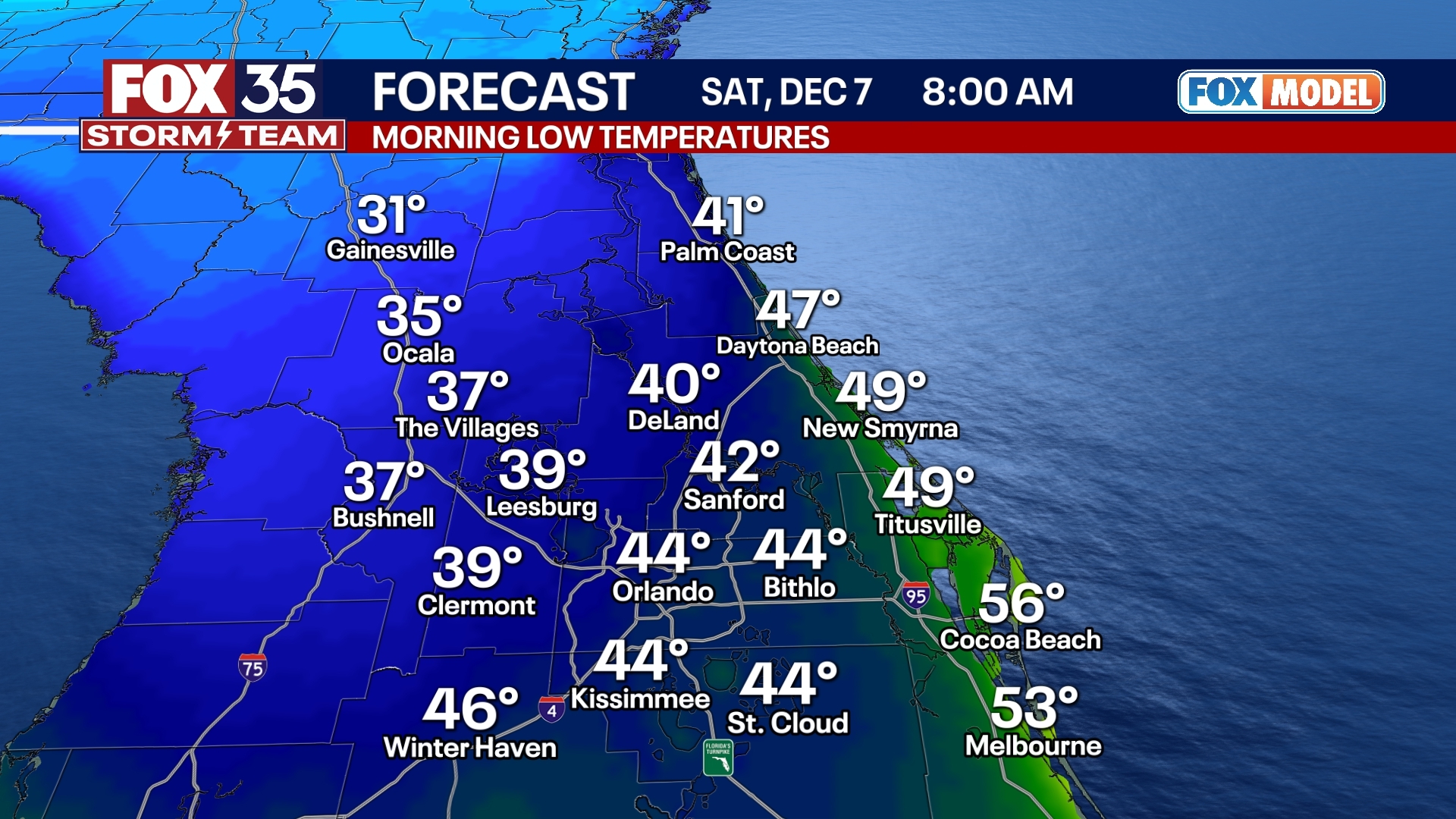 Orlando Forecast: Friday Night, December 6th