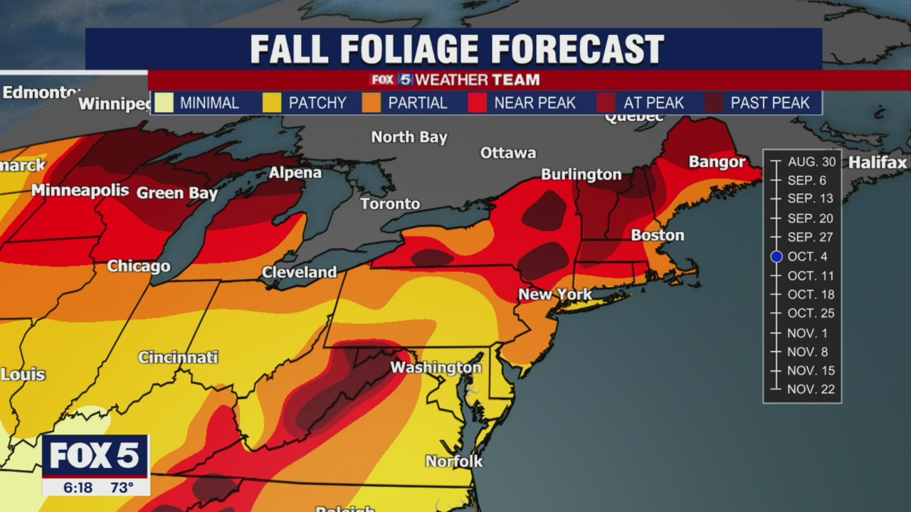 FOX 5 weather forecast at 6