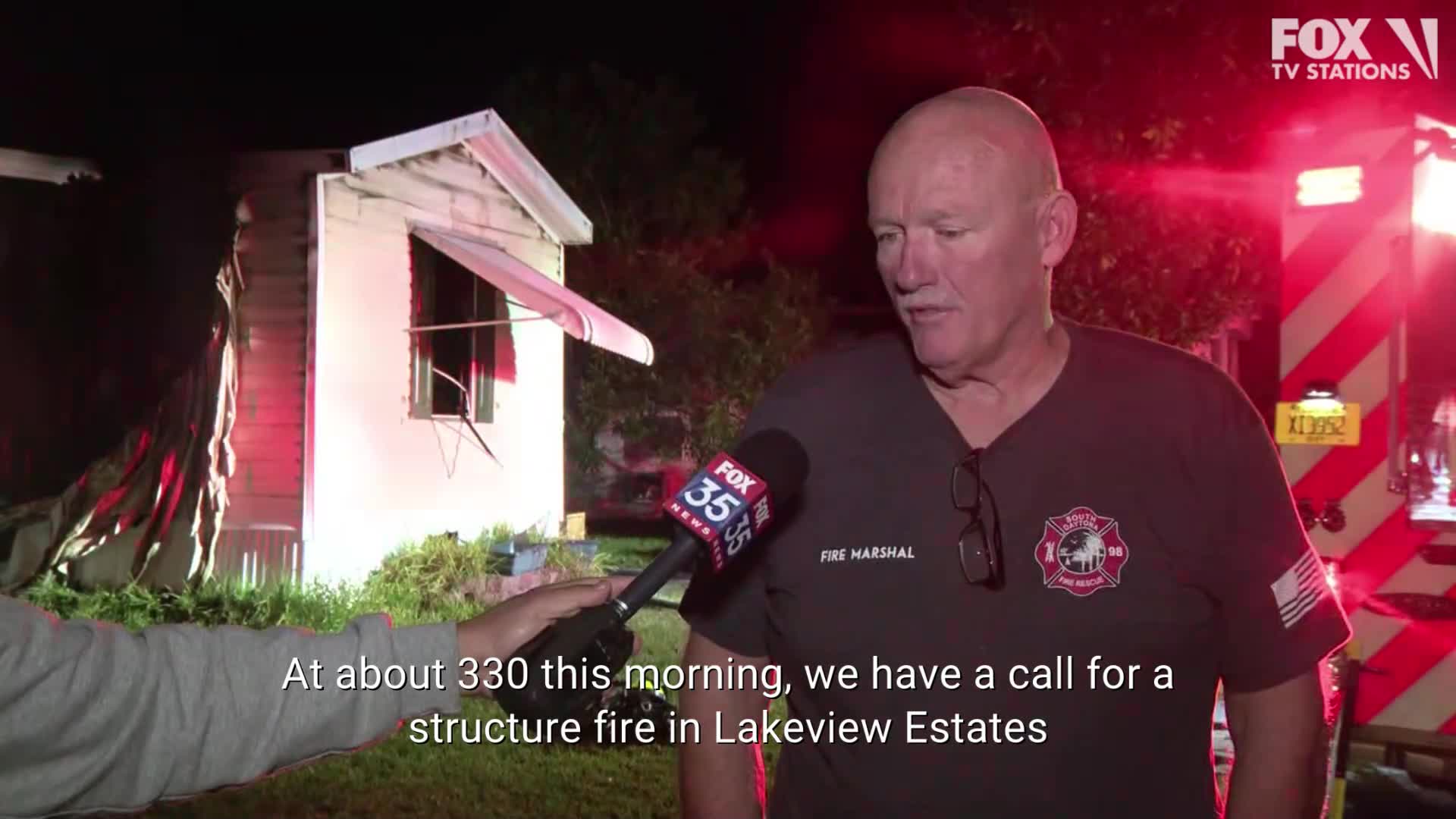 South Daytona Fire Chief speaks after mobile home fire | FOX 35 Orlando