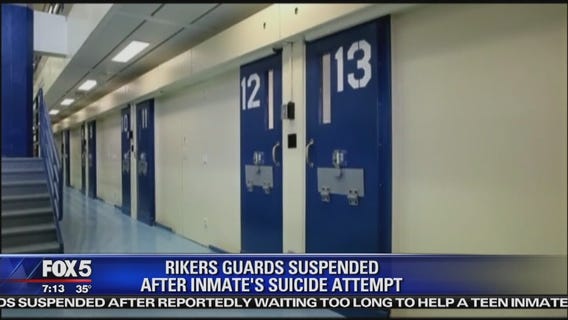 4 Rikers guards suspended after inmate attempted suicide