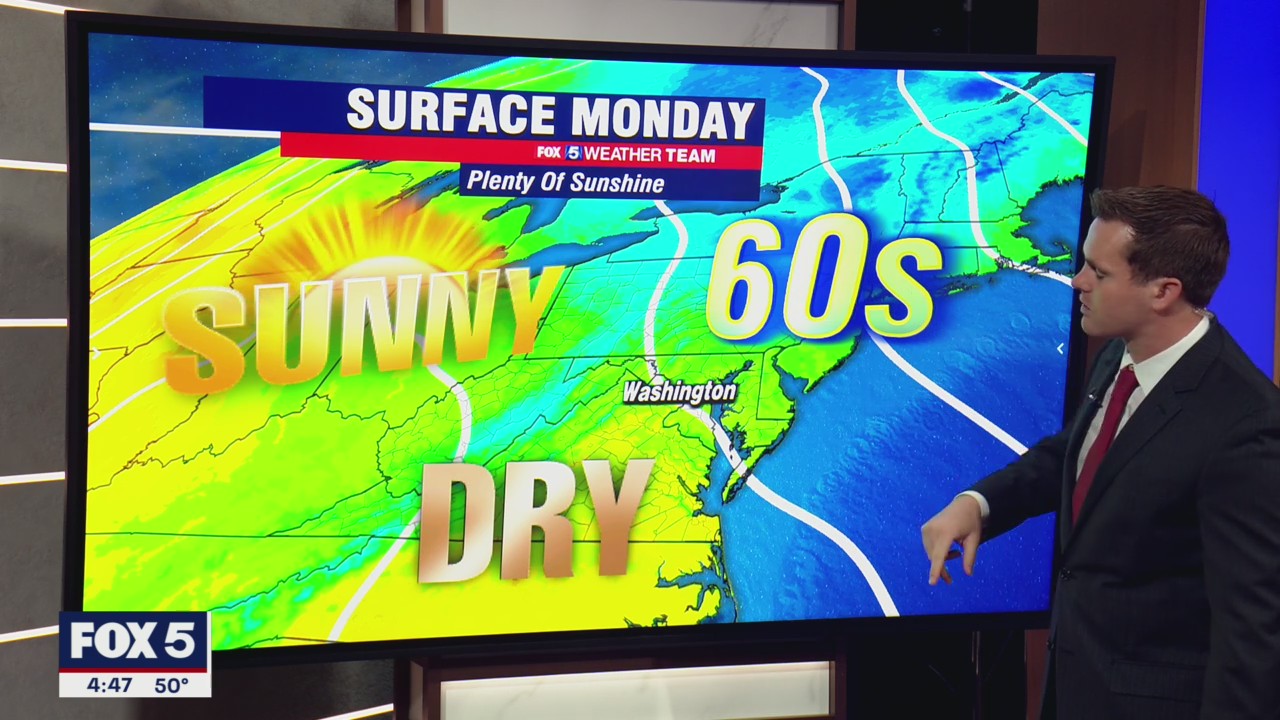 FOX 5 Weather forecast for Monday, October 18