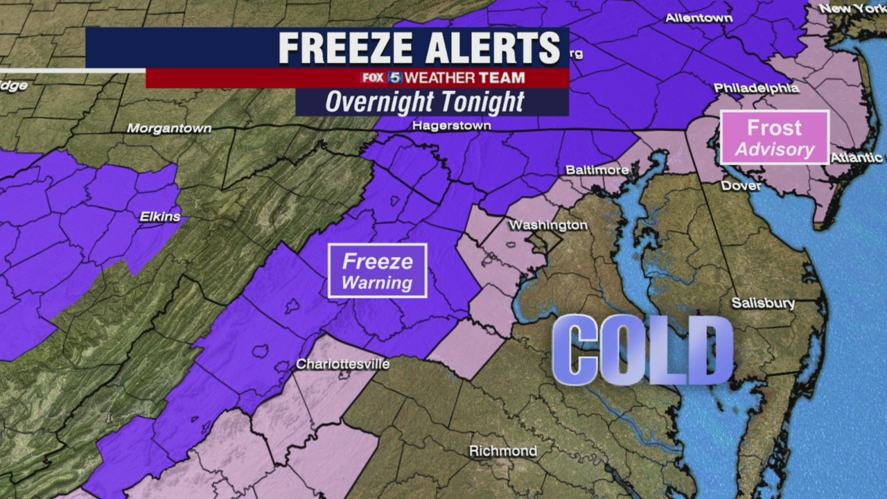 FOX 5 Weather forecast for Tuesday, November 2