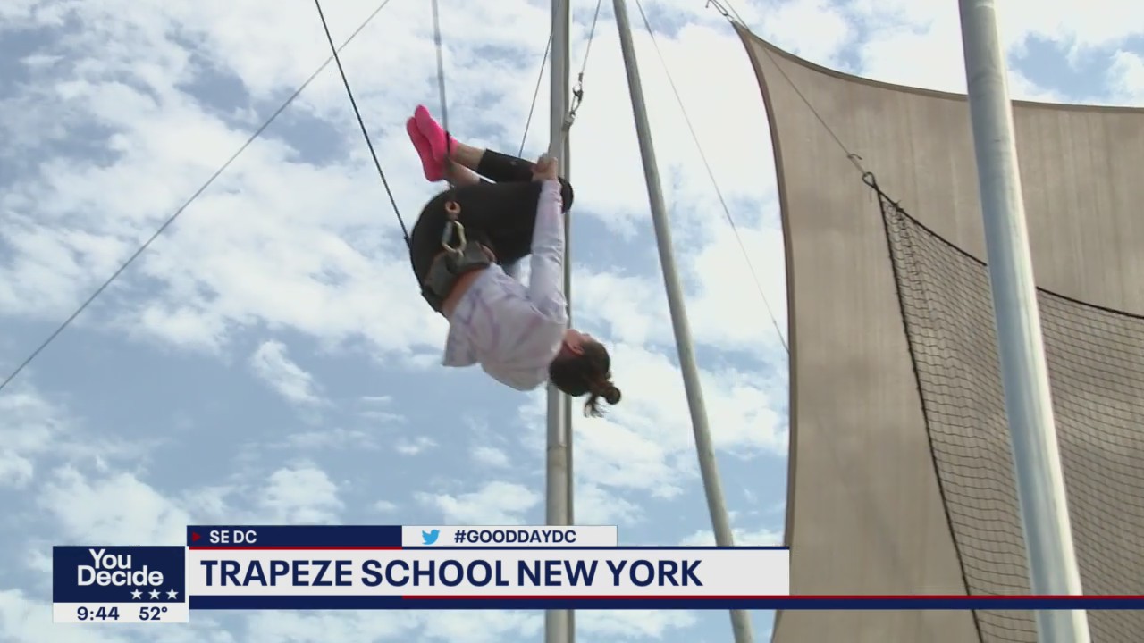 FOX 5's Erin Como goes to Trapeze School