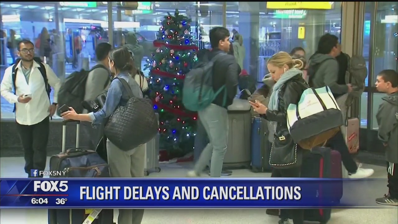 Winter storm causes flight delays and cancellations across region