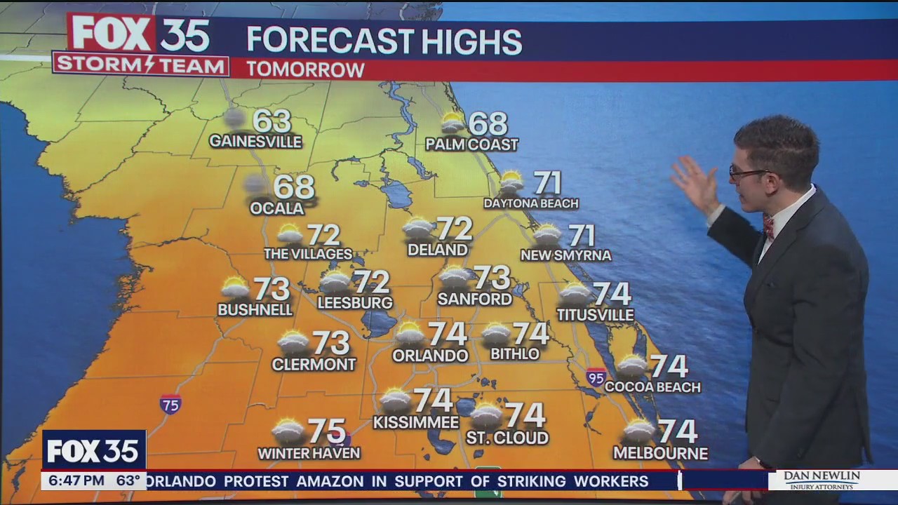 Orlando PM Weather Forecast: December 22, 2024