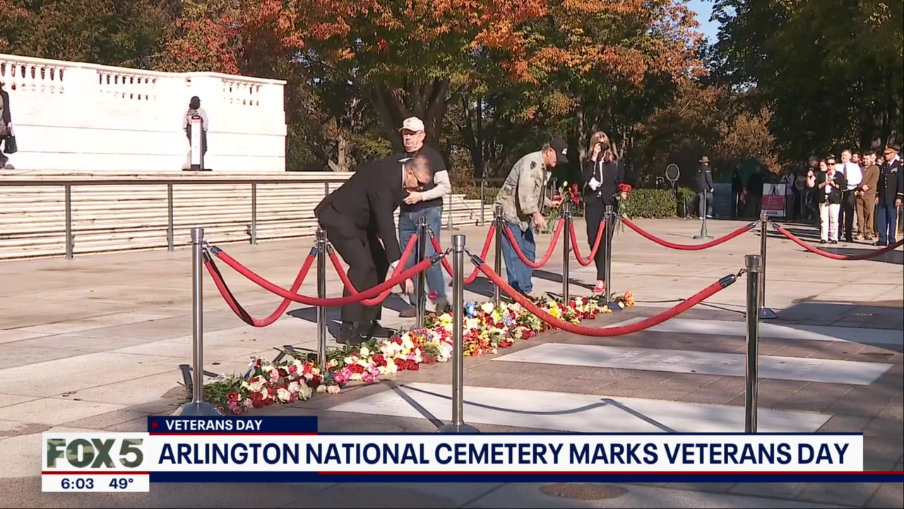 Arlington National Cemetery marks Veterans Day
