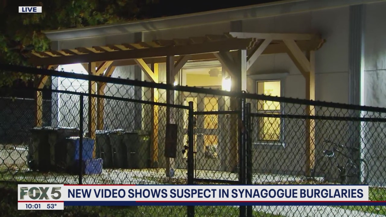 New video shows suspect in synagogue burglaries | FOX 5 DC