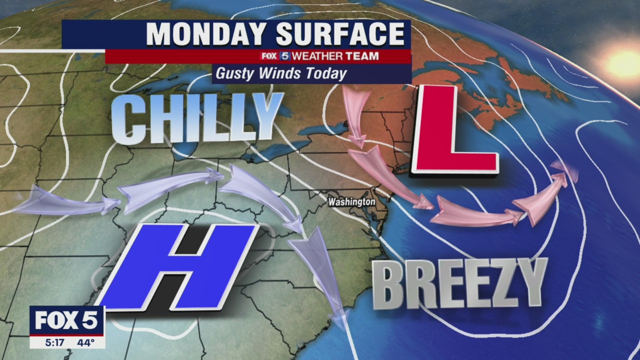 FOX 5 Weather forecast for Monday, November 15