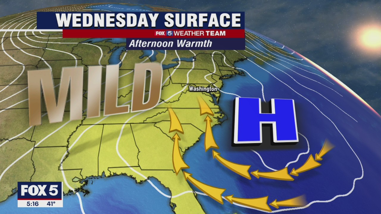 FOX 5 Weather forecast for Wednesday, November 17