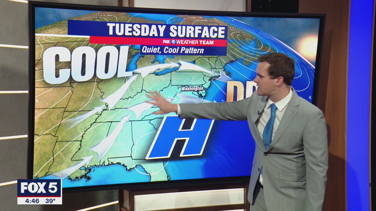 FOX 5 Weather forecast for Tuesday, November 16