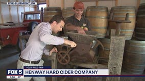 Pressing apples at Henway Hard Cider Company