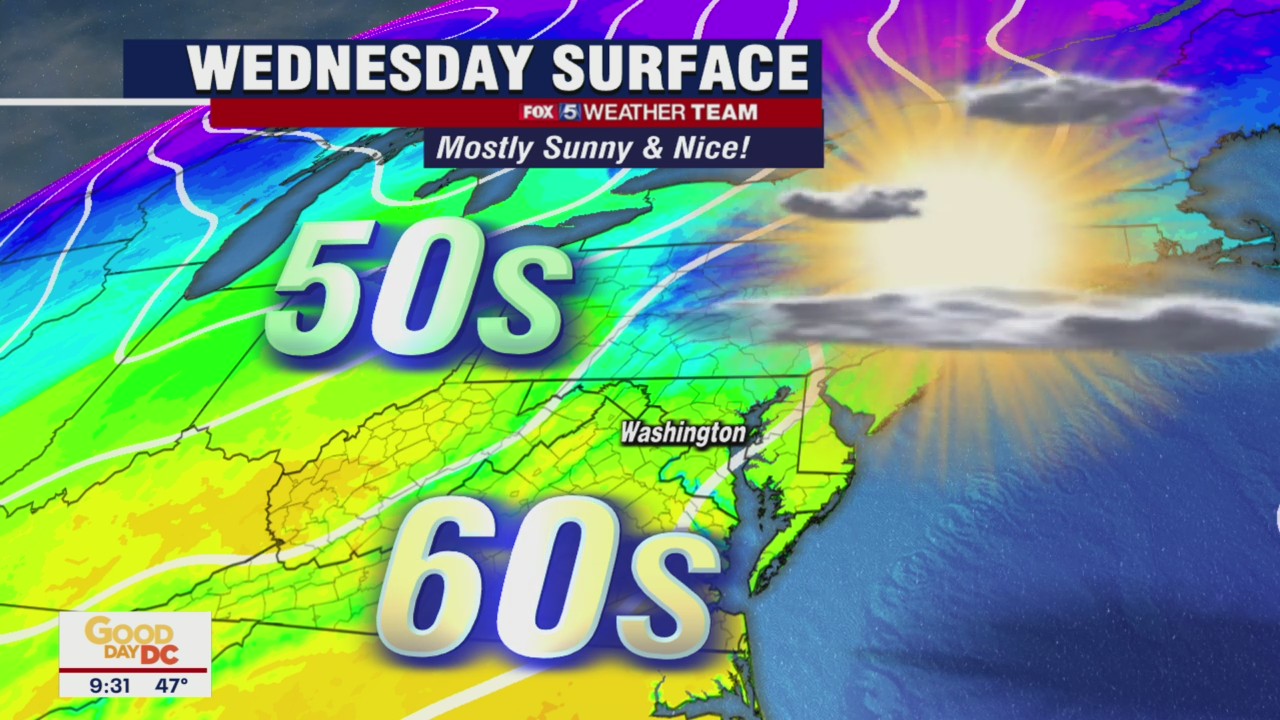 FOX 5 Weather forecast for Wednesday, November 17