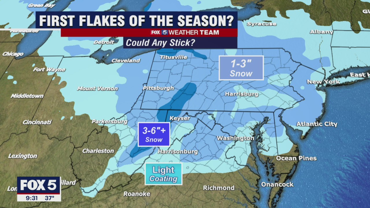 FOX 5 Weather forecast for Wednesday, November 24