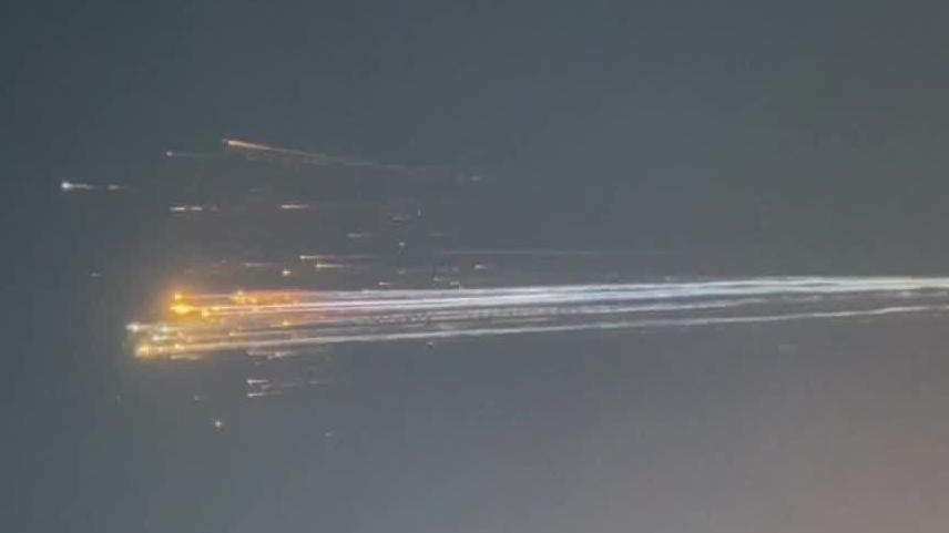 Debris falls over skies after SpaceX Starship explosion