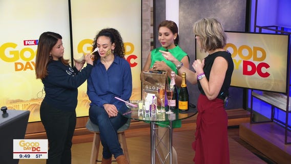 Champagne golden facial for holiday sparkle