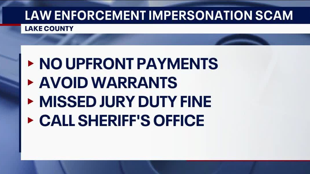 Increase in law enforcement impersonation scams