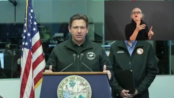 Florida Gov. Ron DeSantis speaks ahead of winter weather, arctic freeze