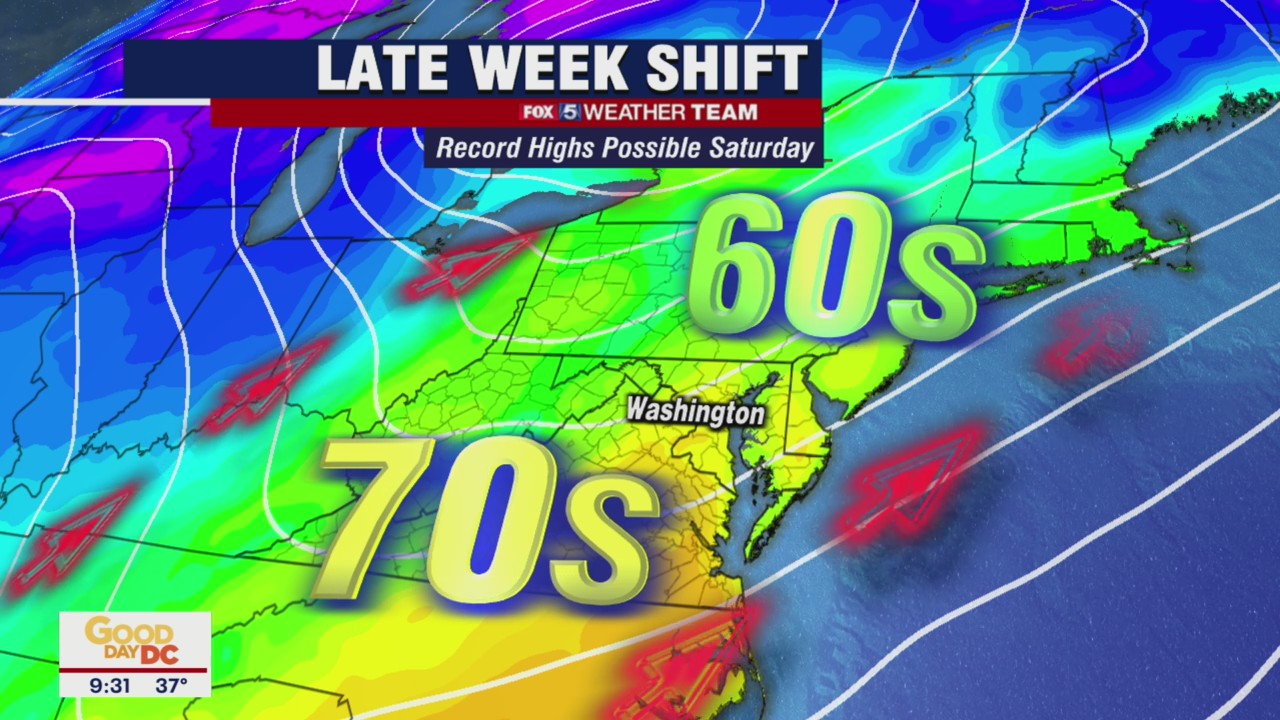 FOX 5 Weather forecast for Thursday, December 9