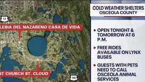 Cold weather shelters activated across Central Florida